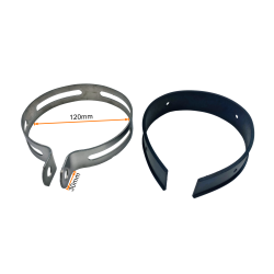 OPASKA OBEJMA METALOWA TŁUMIKA DUŻA + GUMA-KPL. śr.120mm