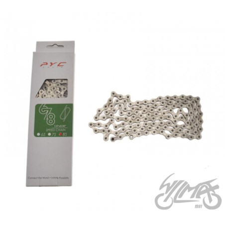 ŁAŃCUCH ROWEROWY 8 RZ. PYC P8001 1/2" x 3/32" 116L