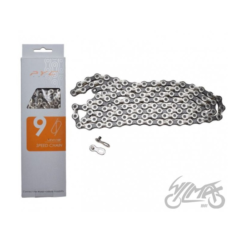 ŁAŃCUCH ROWEROWY 9 RZ. PYC P9002 1/2"x11/128" 116L
