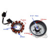 STATOR ISKRO + KOŁO MAGNESOWE DO PIAGGIO ZIP 50 4T