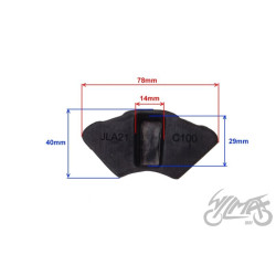 GUMA ZĘBATKI DO KOŁA ROG6221 OGAR900 77x21mm