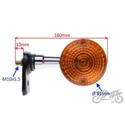 KIERUNKOWSKAZ TYŁ CHROM KPL DO SUZUKI GN125