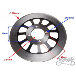 TARCZA HAMULCA PRZÓD DO SUZUKI GN125