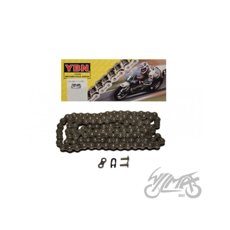 ŁAŃCUCH NAPĘDOWY 112 OGNIW 428S SIMSON S51 YBN