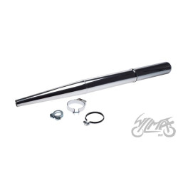 TŁUMIK SIMSON SR50 SR80 CHROM Z OBEJMĄ