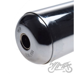 TŁUMIK SIMSON SR50 SR80 CHROM Z OBEJMĄ