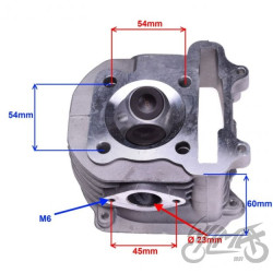 GŁOWICA CYLINDRA GY6 150cc KPL