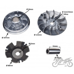 WARIATOR 4T Z TARCZĄ ZEWNĘTRZNĄ 125 150CC GY6