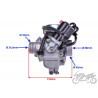 GAŹNIK KPL 125 GY6 125/150cc