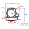USZCZELKA CYLINDRA SILNIK POZIOMY 4T