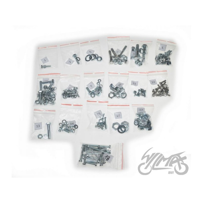 ZESTAW ŚRUB DO WSK 125 B1 KPL