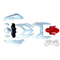 ZESTAW PLASTIKÓW BIAŁO CZERWONY DO YAMAHA AEROX