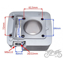 CYLINDER DO YAMAHA YBR125 54,00