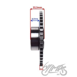 WOLNE KOŁO ROZRUSZNIKA DO YAMAHA YBR125