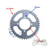 ZĘBATKA TYŁ 43z 428 DO YAMAHA YBR 125
