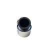 FILTR POWIETRZA STOŻEK CHROM 38MM - ŁAMANY 45° Z OSŁONĄ