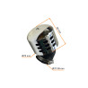 FILTR POWIETRZA STOŻEK CHROM 38MM - ŁAMANY 45° Z OSŁONĄ