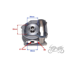 GŁOWICA CYLINDRA 80 CC 4T SILNIK JJ1P39QM GOŁA