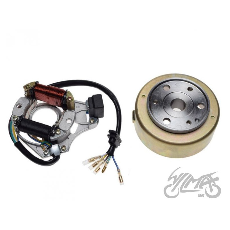 STATOR ISKROWNIK + KOŁO MAGNESOWE 4T