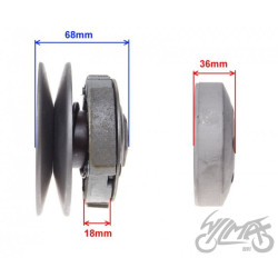 SPRZĘGŁO TYŁ DO 4T TGB FI DZWONA 107,4mm
