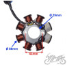STATOR ISKROWNIK 8 CEWEK 4 PRZEWODY 4T