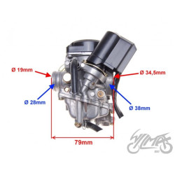 GAŹNIK KPL 80 CCM DYSZA 4T