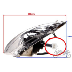 LAMPA PRZÓD KPL QT-4 NOWY MODEL
