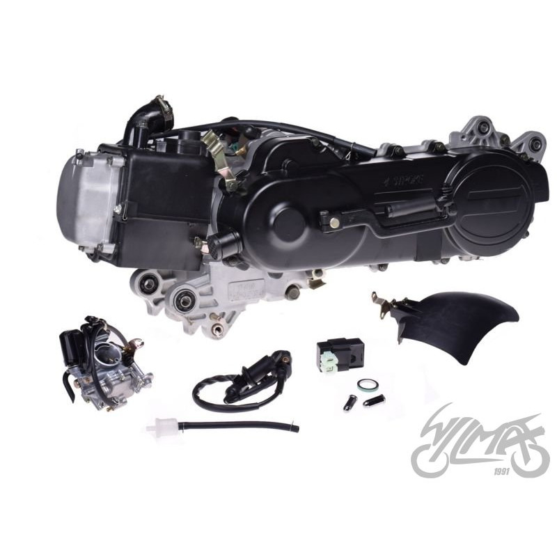SILNIK KPL 80 CCM 4T POKR. PASKA 46cm DŁUGI WAŁEK