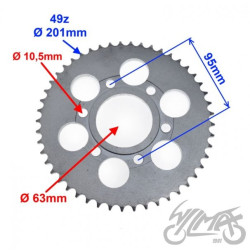 ZĘBATKA TYŁ 49z 428  DO ZIPP PRO