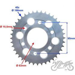 ZĘBATKA TYŁ 40z 428  DO ZIPP PRO