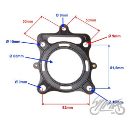 USZCZELKA CYLINDER ATV200 WODA KPL