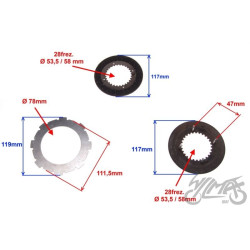 TARCZA SPRZĘGŁA I PRZEKŁADKA LIFAN GOKART 160 200
