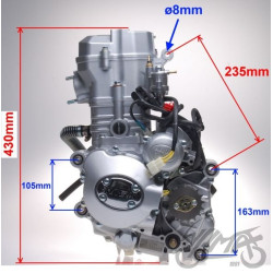 SILNIK KPL ATV 250ST-9E 167MM WODA