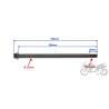 OŚ KOŁA fi15x265 TYŁ SHINERAY DO SHINERAY XY150-17