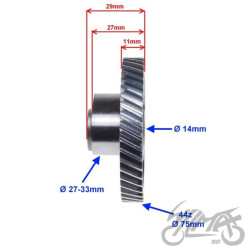 WAŁEK ROZRZĄDU DO SHINERAY XY125-10D