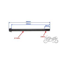 OŚ KOŁA fi15x230 TYŁ DO SHINERAY XY125-10D