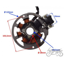 STATOR ISKROWNIK 7 CEWEK WSCJ00440 2T