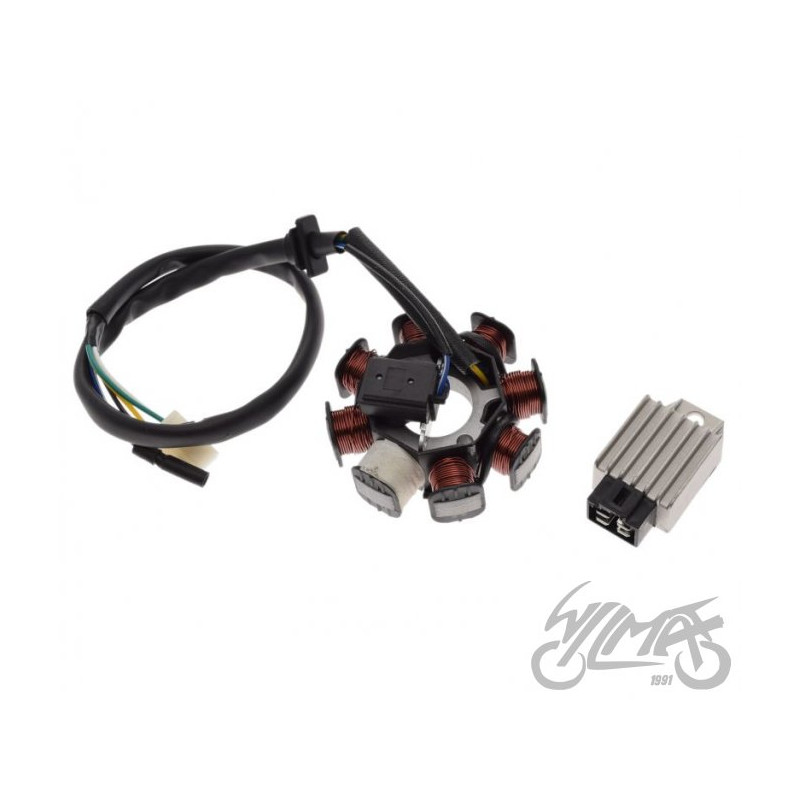 STATOR ISKROWNIK + REGULATOR NAPIĘCIA 4T KPL