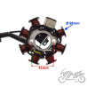 STATOR ISKROWNIK + REGULATOR NAPIĘCIA 4T KPL