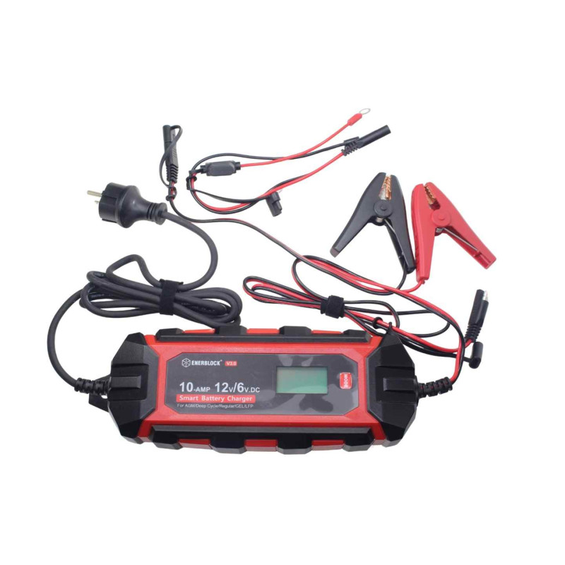 ŁADOWARKA AKUMULATOROWA 12V 10A ENERBLOCK ŁADOWARKA AKUMULATOROWA 12V 10A ENERBLOCK