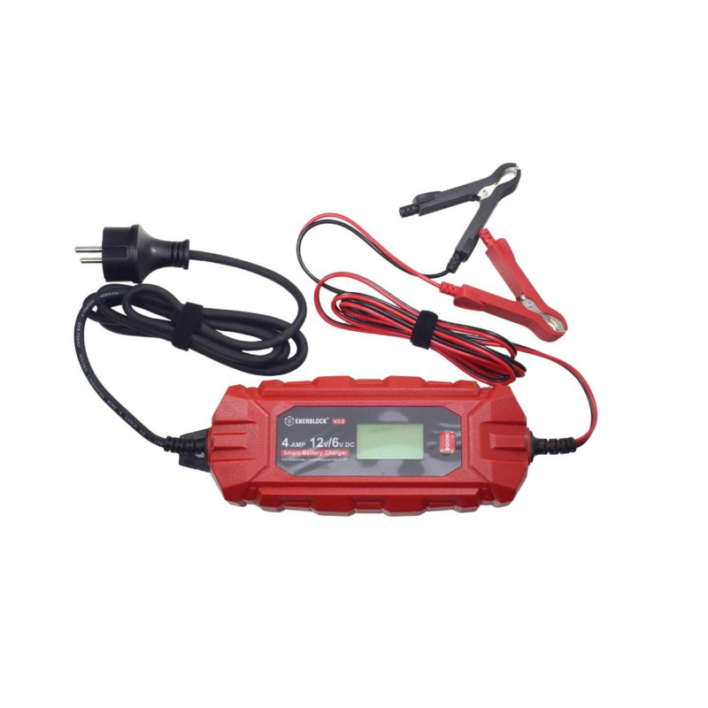 ŁADOWARKA AKUMULATOROWA 12V 4A ENERBLOCK ŁADOWARKA AKUMULATOROWA 12V 4A ENERBLOCK