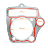 USZCZELKA GŁOWICY+ CYLINDRA+ RURY WYDECHOWEJ ATV 110 CCM (52,4mm) 4T