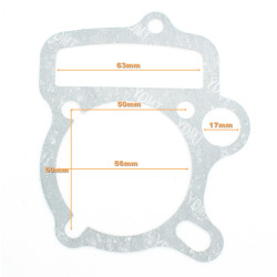 USZCZELKA GŁOWICY+ CYLINDRA+ RURY WYDECHOWEJ ATV 110 CCM (52,4mm) 4T