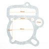 USZCZELKA GŁOWICY+ CYLINDRA+ RURY WYDECHOWEJ ATV 110 CCM (52,4mm) 4T