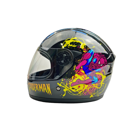 KASK MD-E506 INTEGRALNY DZIECIĘCY SPIDERMAN CZARNY CE