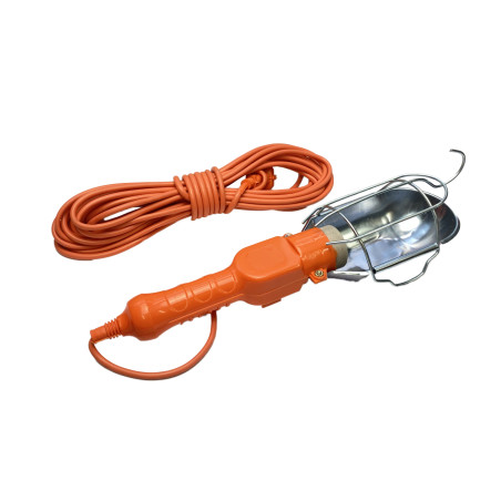 LAMPA WARSZTATOWA Z KABLEM 10M E27