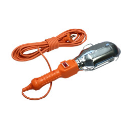 LAMPA WARSZTATOWA Z KABLEM 10M E27