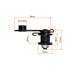NAPINACZ ŁAŃCUCHA KPL. ATV 4T 70/110/125/150CC
