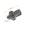 ŚRUBA REGULACJI LINKI NACIĄG DŹWIGNI HAMULCA M10x1,25 ATV, 4T, GN125, SREBRNA
