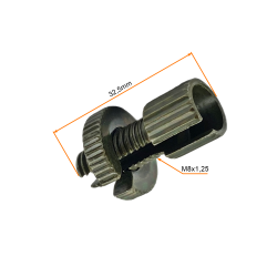 ŚRUBA REGULACJI LINKI NACIĄG DŹWIGNI HAMULCA M8x1,25 ATV, 4T, GN125, ciemna